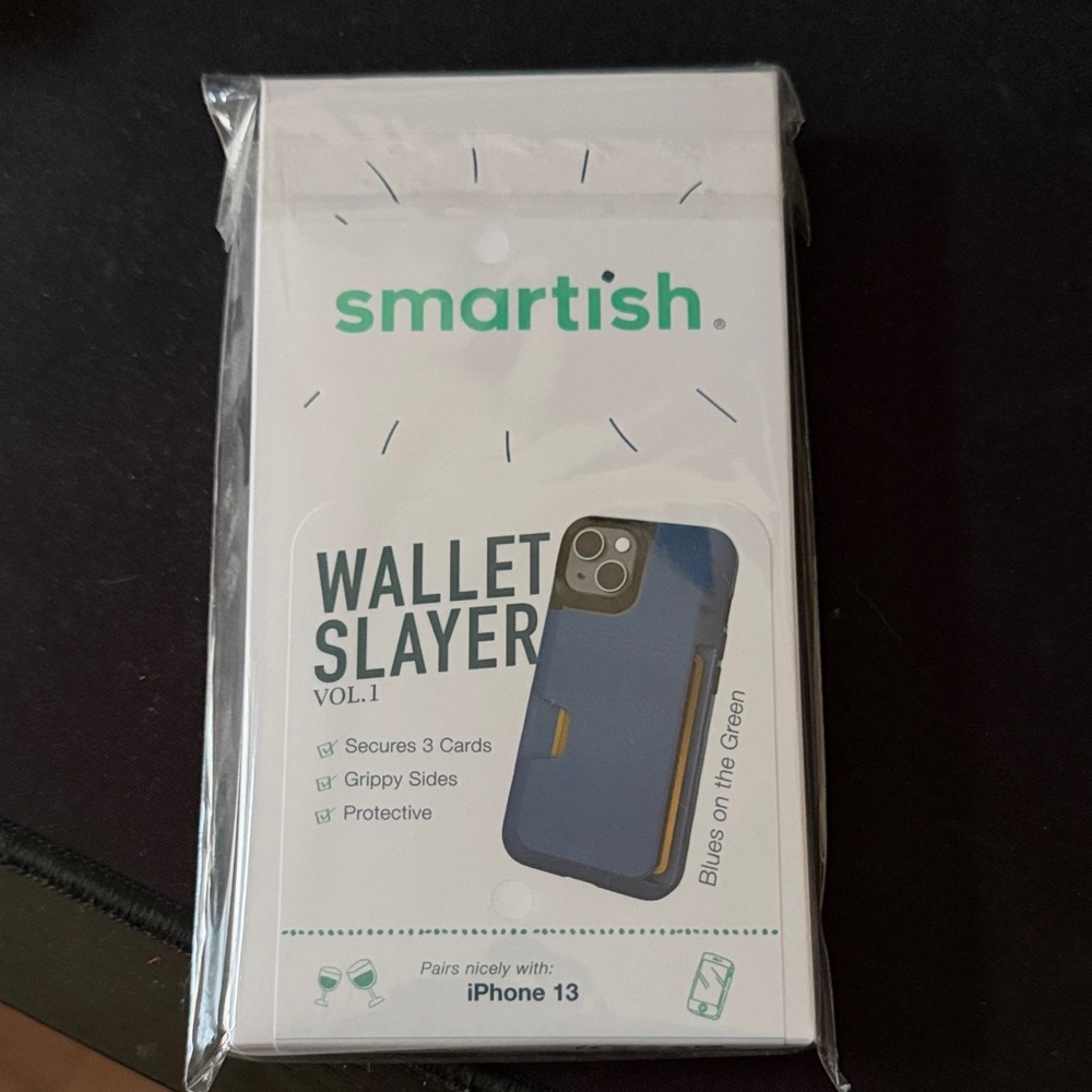 Smartish Wallet Slayer Vol. 1 iPhone 13 Case - Blue